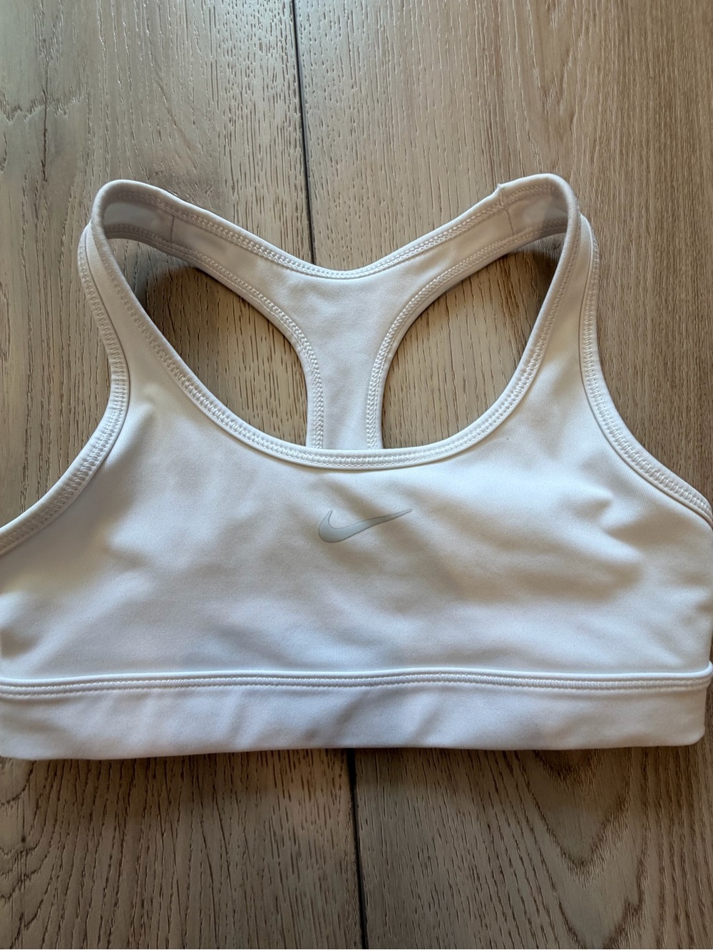 Nike Kids white Racerback Sports Bra